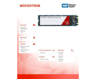 Sandisk 1TB M.2 SATA SSD Red SA500 - 525242 - zdjęcie 3